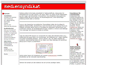 Desktop Screenshot of mediensyndikat.de